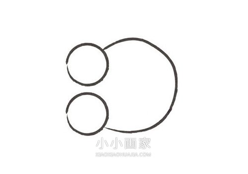 可爱小金鱼简笔画画法图片步骤步骤2