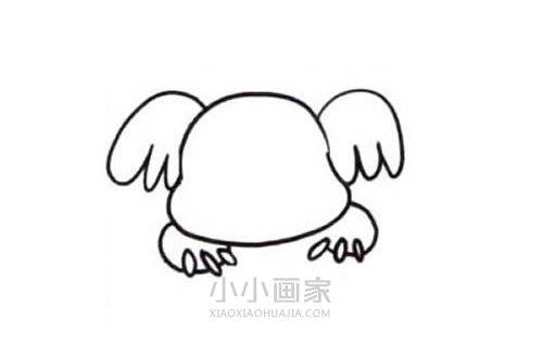 树上的考拉简笔画画法图片步骤步骤4