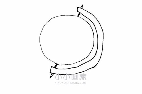 彩色地球仪简笔画画法图片步骤步骤5