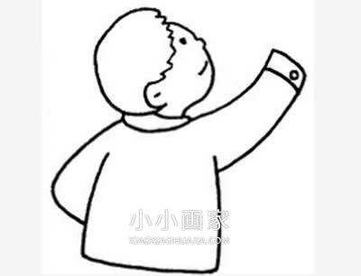 拿粉笔上课的老师简笔画画法图片步骤步骤5