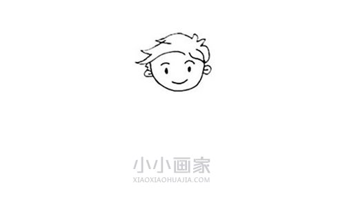 可爱小王子简笔画画法图片步骤步骤3