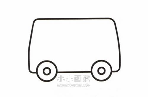 彩色救护车简笔画画法图片步骤步骤3