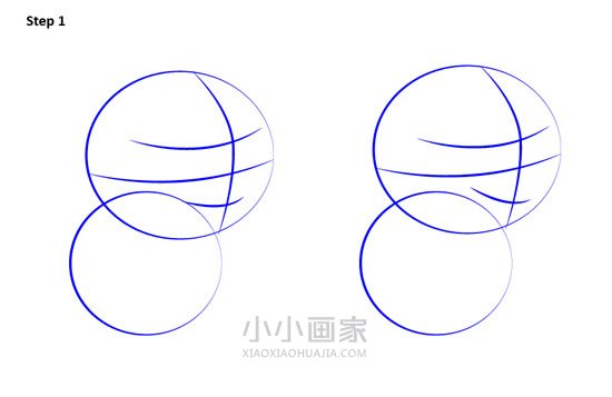 小猪佩奇獾Bentley和Barney简笔画画法图片步骤步骤2