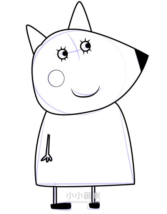 绘本故事小狐狸弗雷迪的妈妈简笔画画法图片步骤