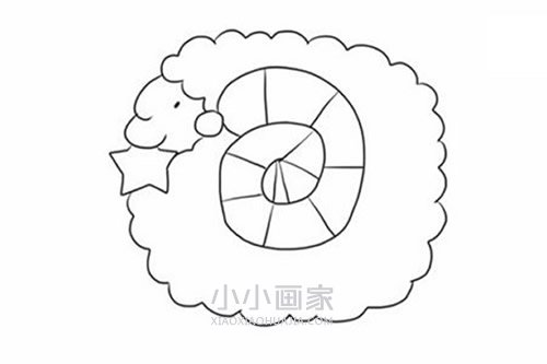 好玩的绵羊简笔画画法图片步骤步骤4