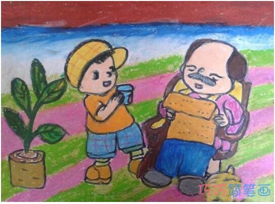 绘本故事幼儿重阳节快乐怎么画_重阳节儿童简笔画图片