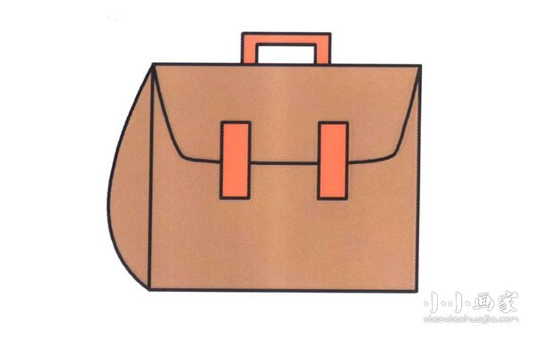 简单书包简笔画画法图片步骤步骤1