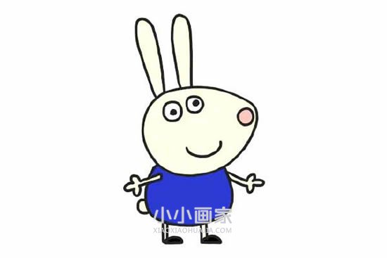 简单小兔瑞贝卡简笔画画法图片步骤步骤1