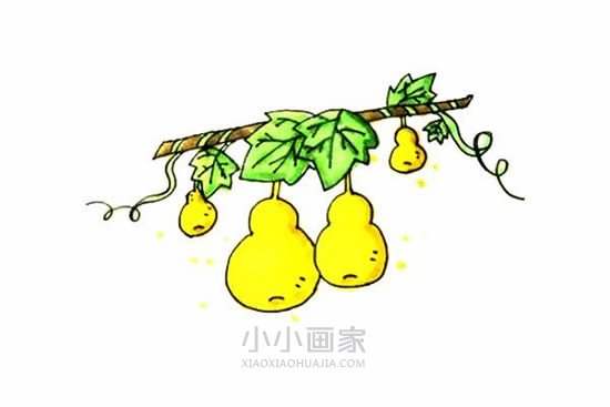 可爱葫芦简笔画画法图片步骤步骤1