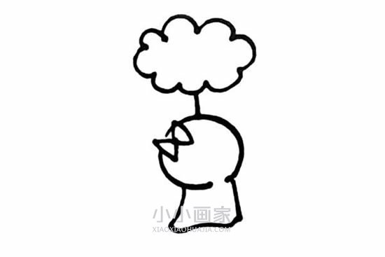 日本晴天娃娃简笔画画法图片步骤步骤4