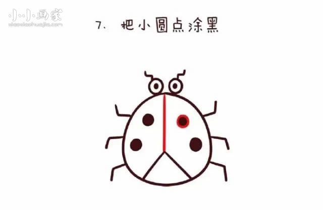 绘本故事数字10简笔画甲虫画法图片步骤