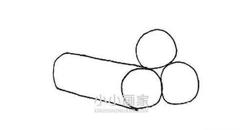 一堆木头简笔画画法图片步骤步骤4