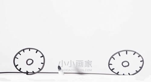 小型公交车简笔画画法图片步骤步骤2