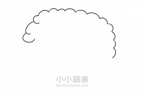 好玩的绵羊简笔画画法图片步骤步骤2