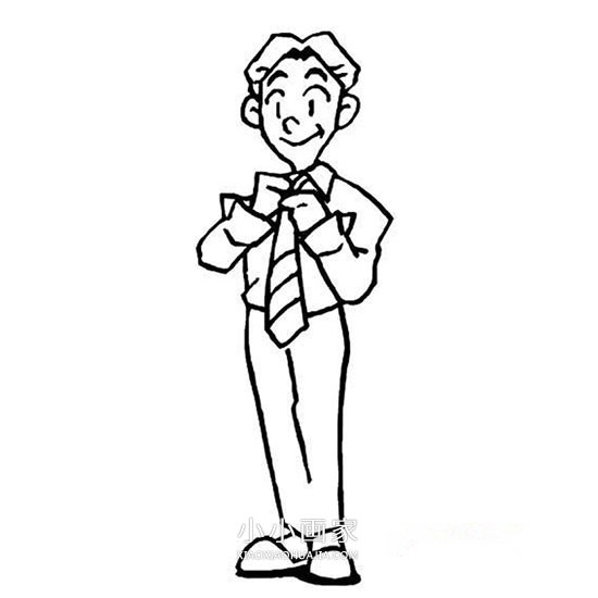 父亲节简笔画画法图片步骤步骤10