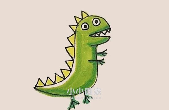 绘本故事乔治的恐龙玩具简笔画画法图片步骤