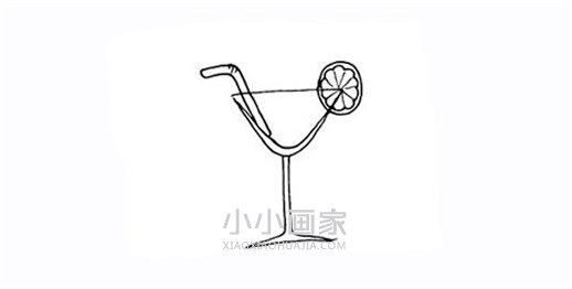 彩色果汁饮料简笔画画法图片步骤步骤5