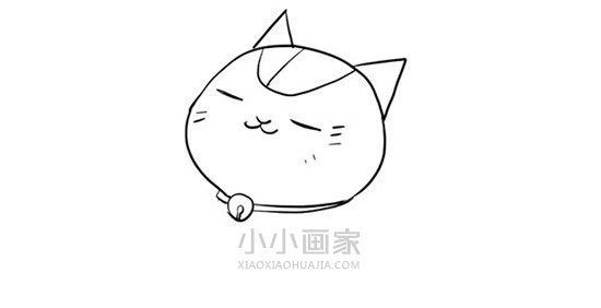 听音乐的猫咪简笔画画法图片步骤步骤4