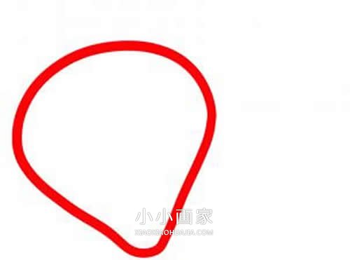 可爱彩色草莓简笔画画法图片步骤步骤2