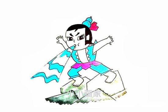 水娃简笔画画法图片步骤步骤9