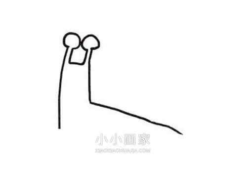 彩色臭屁蜗牛简笔画画法图片步骤步骤2