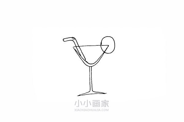 冰镇果汁饮料简笔画画法图片步骤步骤7