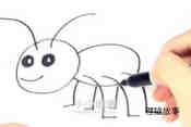简单的蚂蚁简笔画画法图片步骤步骤5