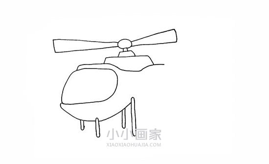 飞行的直升飞机简笔画画法图片步骤步骤7