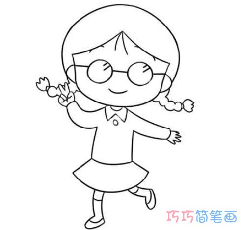 绘本故事樱桃小丸子小玉的画法简单好看_小玉简笔画图片