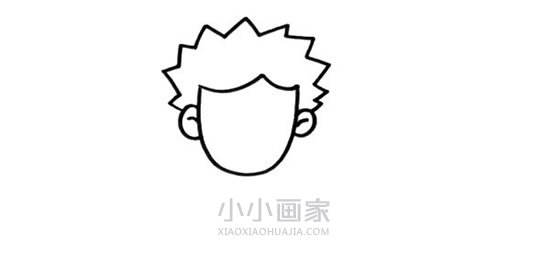 外国小男孩简笔画画法图片步骤步骤2