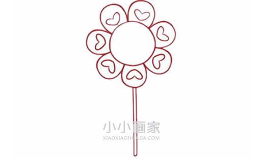 彩虹棒棒糖简笔画画法图片步骤步骤4