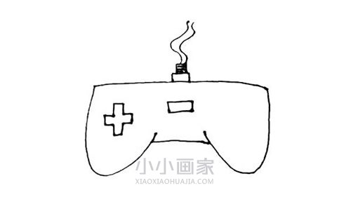 彩色游戏手柄简笔画画法图片步骤步骤5