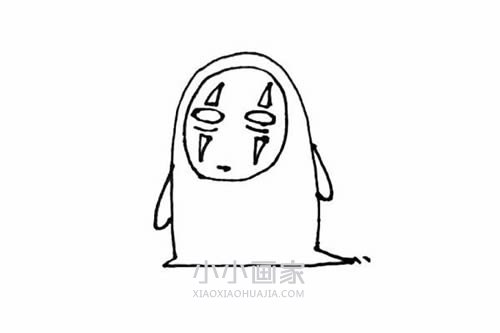 无脸男简笔画画法图片步骤步骤6