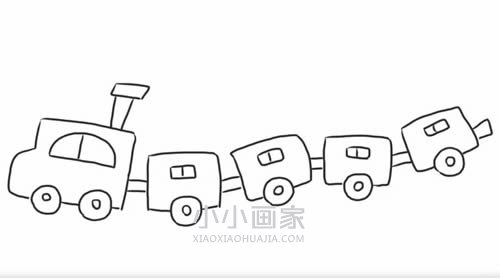 跑动火车简笔画画法图片步骤步骤6