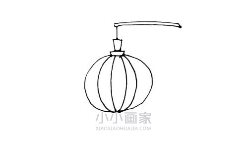 大红灯笼简笔画画法图片步骤步骤5