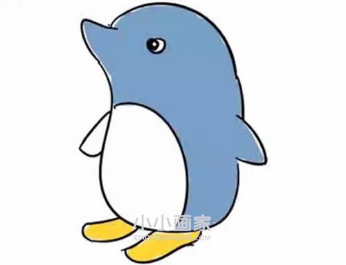 绘本故事表情严肃小企鹅简笔画画法图片步骤