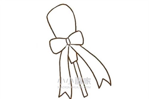 情人节玫瑰花束简笔画画法图片步骤步骤3