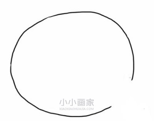 黑白橘子简笔画画法图片步骤步骤2