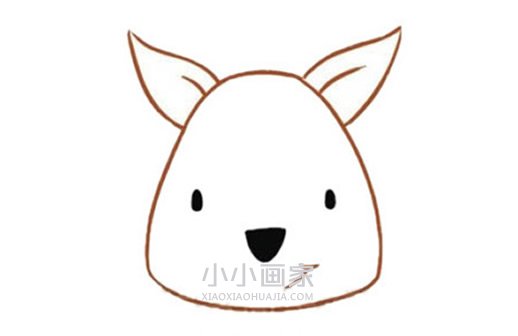 可爱袋鼠简笔画画法图片步骤步骤3