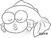 绘本故事睡觉的小胖鱼简笔画画法图片步骤