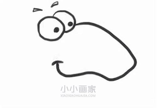 搞笑恐龙简笔画画法图片步骤步骤3