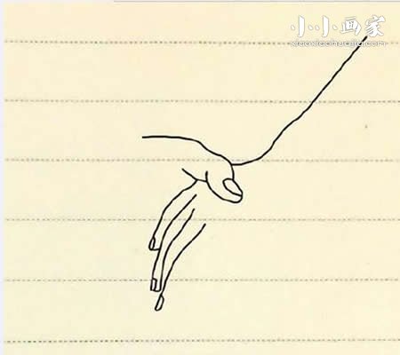 手牵手简笔画画法图片步骤步骤6