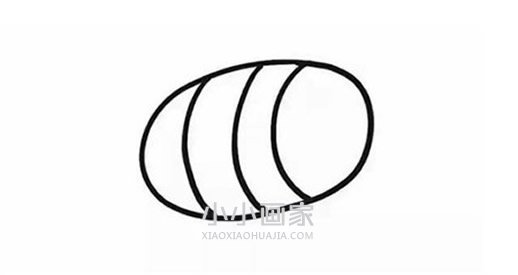 卡通小蜜蜂简笔画画法图片步骤步骤3