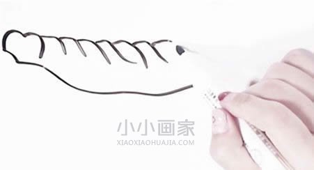 可爱卡通鳄鱼简笔画画法图片步骤步骤2