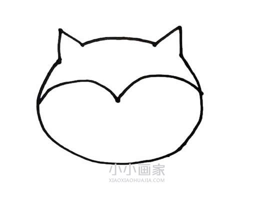 狐狸宝宝简笔画画法图片步骤步骤2