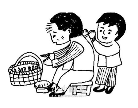 重阳节老人的简笔画画法图片步骤步骤5