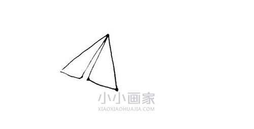 飞行的纸飞机简笔画画法图片步骤步骤4