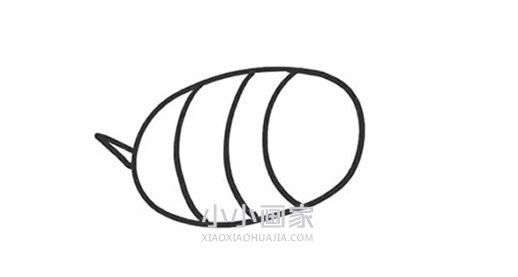 卡通小蜜蜂简笔画画法图片步骤步骤4