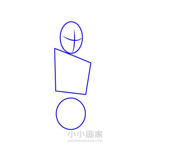 穿着全新战甲的蜘蛛侠简笔画画法图片步骤步骤2