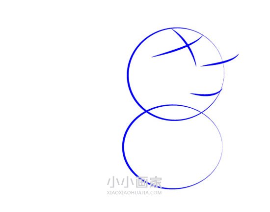 小猪佩奇松鼠西蒙简笔画画法图片步骤步骤2